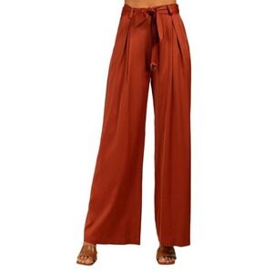 Trina Turk satin pleated trousers nwt‎